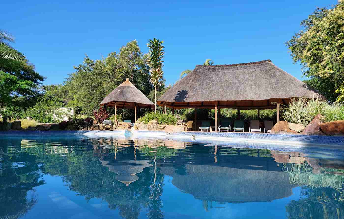 Around the pool